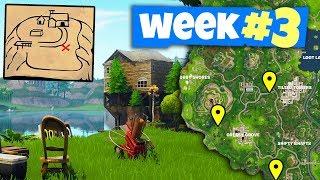 Fortnite WEEK 3 Challenges Guide - Clay Pigeon Locations Flush Factory Treasure Map