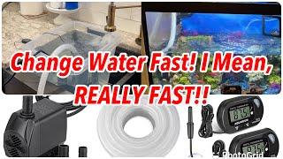 Easy And Quick Way To Change Water In Fish Tank  Cheaper And Faster Than Python No Spill System