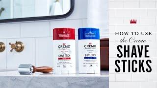 How to use the Cremo Shave Stick