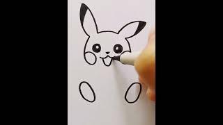 Pikachu Drawing  Kids Drawing  Simple Drawing for kids