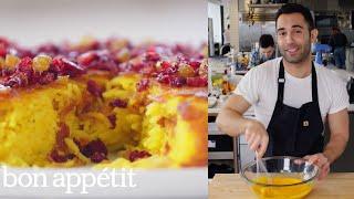 Andy Makes the Crispiest Saffron Rice Cake  From the Test Kitchen  Bon Appétit