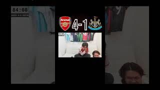 JAPANESE FANS REACTION TO NEWCASTLE 1st GOAL AT ARSENAL vs NEWCASTLE  #arsenal #newcastle #shorts