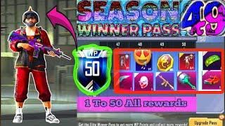 Finally Pubg mobile lite new Season 49 Winner Pass 1 To 50 All rewards confirmedNew winner pass 49