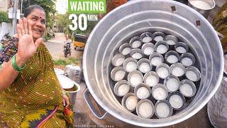 Glass Idli  30 Min Waiting For 2 Glass idli  Anakapalli Famous Breakfast  Street food India