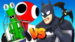 RAINBOW FRIENDS vs BATMAN 2 SAD ORIGIN STORY Dark Secret 3D Cartoon Animation Roblox Blue Colors