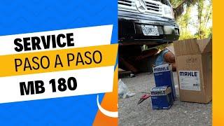 Cómo HACER el SERVICE a tú MB 180d Cambio de ACEITE y FILTROS 