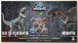 Raptor vs Indoraptor with Healthbars