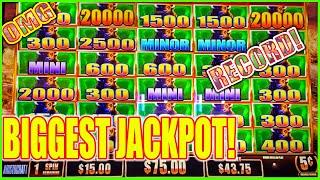 My BIGGEST JACKPOT Ever on High Limit Buffalo Ultimate Stampede Slot Machine