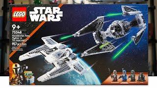 LEGO Star Wars 75348 MANDALORIAN FANG FIGHTER VS TIE INTERCEPTOR Review 2023