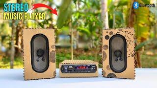 How to make 2.0 Music Player at home  Diy Bluetooth Speaker