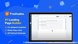 How to Create Landing Page  Free Landing Page Builder  Freshsales CRM