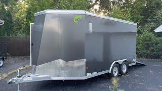 NEO NAUX1485R6 UTV SxS All aluminum enclosed cargo trailer.