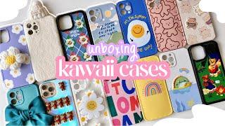  unboxing + rating kawaii cases for iphone 12 pro max gold  huge iphone case haul from aliexpress