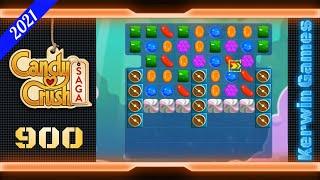 Candy Crush Saga Level 900 - Super Hard Level - No Boosters - 20 moves 2021