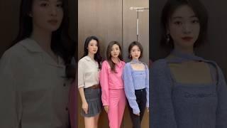 Wang Churan with her friends interaction  #wangchuran #girlaesthetic #youtubeshorts #china