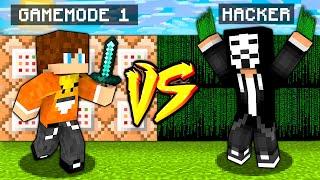 HACKER vs GAMEMODE 1  BAZA vs BAZA w Minecraft CHALLANGE