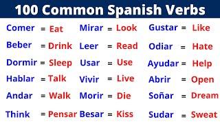 The 100 Most Common Spanish Verbs Learn Them Now