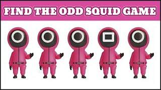 Find the odd SQUID GAME out  SQUID GAME PUZZLE   How Good Are Your Eyes?