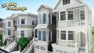 BUILDING the TOWNHOUSES in my city theyre so cute day 23  ROBLOX Bloxburg