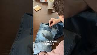 TRICK Gampang Bikin Denim Sobek Lo Makin Kece Pakai Sashiko