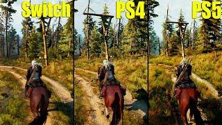 Nintendo Switch vs. PS4 vs. PS5  The Witcher 3 Next Gen Update