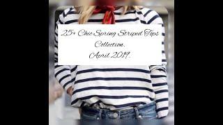 25+ The Truly Chic Striped Tops Outfits to Start April.Anna Sakhno Channel.Spring Fashion 2019