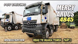 Mobilisasi 5 unit Mercy Arocs ke Muara Teweh part 1