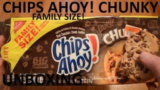 Unboxing Chips Ahoy Chunky Chocolate Chip Cookies Family Size