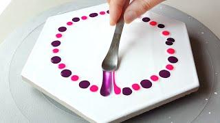 751 A very lovely pink flower  Spoon Painting ideas  Painting for beginners  Designer Gemma77