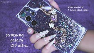 1 minute asmr. unboxing samsung galaxy s24 ultra ️ titanium violet 1tb 