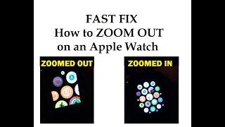 FAST FIX - How to Zoom Out In on an Apple Watch Series 3