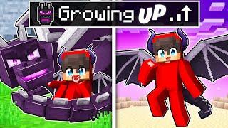 GROWING UP as a DRAGON In Minecraft