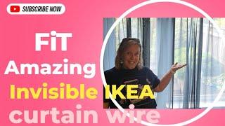 How to fit the IKEA Dignitet curtain wire