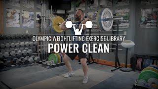 Power Clean  Olympic Weightlifting Exercise Library