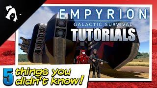 Empyrion Tutorials 2022 - 5 things you didnt know about Empyrion