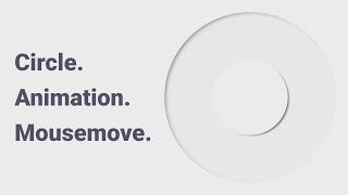 Circle Animation On Mouse Move  JavaScript  Brizman