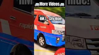 Malaysia Citys Cheapest & Most Comfortable Ride #travelguide #travel #transport #van