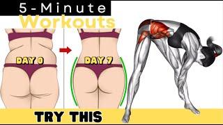 5 MINUTE FAT BURNER WORKOUT  DO THIS FOR 7 DAYS AND SEE WHAT HAPPENS