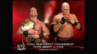 Story of Chris Benoit vs. Kane  Bad Blood 2004