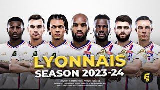 Olympique Lyonnais Facepack Season 202324 - Sider and Cpk - Football Life 2024 and PES 2021