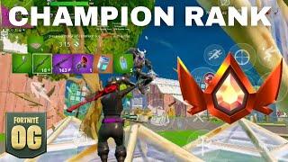 CHAMPION Rank In OG Fortnite Mobile… 120 FPS Ranked Gameplay