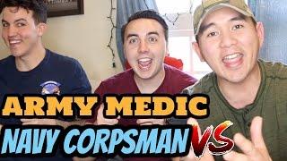 ARMY MEDIC VS  NAVY CORPSMAN ARMY vs NAVY