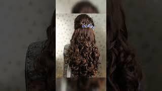 Amazing Bridal Hairstyles  Hairstyle with Open Hair Ideas  Indian Brides  Fa_Styletrends