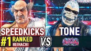 T8  SPEEDKICKS #1 Ranked Heihachi vs TONE Bryan  Tekken 8 High Level Gameplay