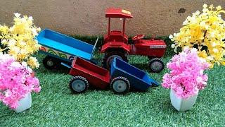 mini tractor and plastic flowers video Kiran Toys world