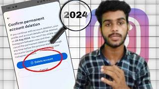 How to Delete Instagram account permanently 2024  how to delete insta account permanently