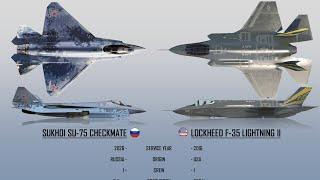 Sukhoi Su-75 Checkmate vs F 35 Lightning-II