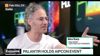 Palantir CEO Alex Karp Discusses TITAN AIPCon on Bloomberg TV