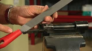 How to Remove the Stripper Clip Boss from a Mauser Action  MidwayUSA Gunsmithing