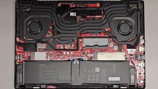 Asus ROG Zephyrus M16 GU603H Disassembly RAM SSD Upgrade Battery Motherboard Replacement Repair